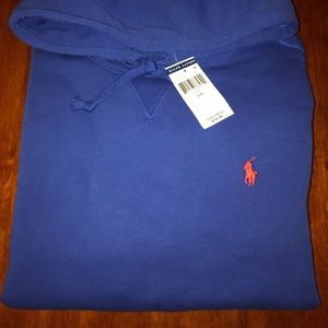 Polo Ralph Lauren Blue Hoodie (Size Large)